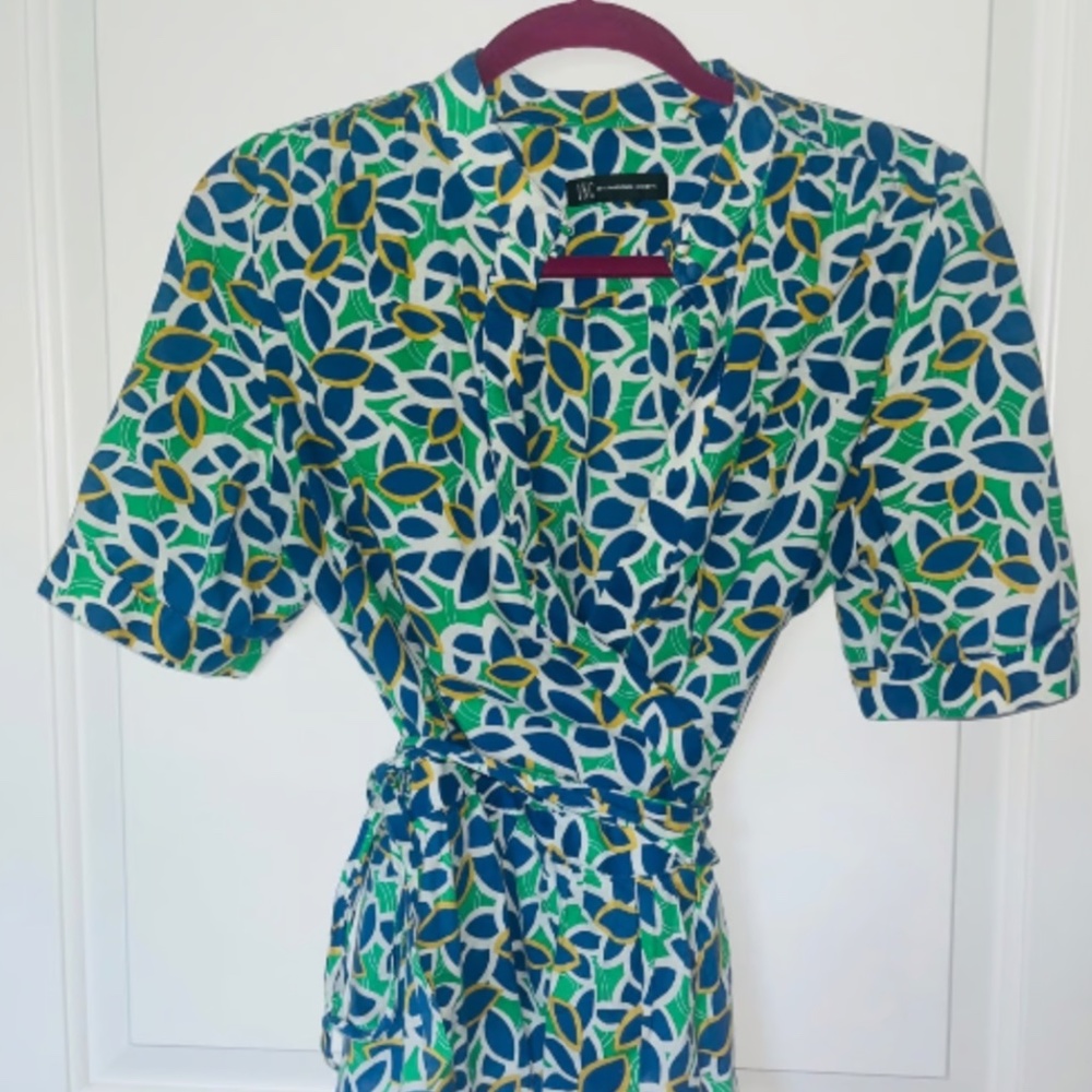 INC Wrap Around Peplum Blouse / Shirt - International Concepts